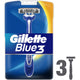 شفرات جيليت بلو 3 للرجال للاستخدام مرة واحدة، 3 قطع