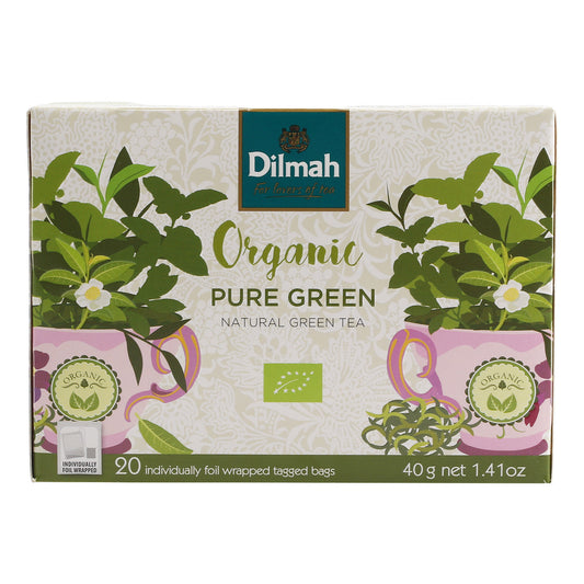 Dilmah Organic Pure Green Tea 20 Bags 40 g