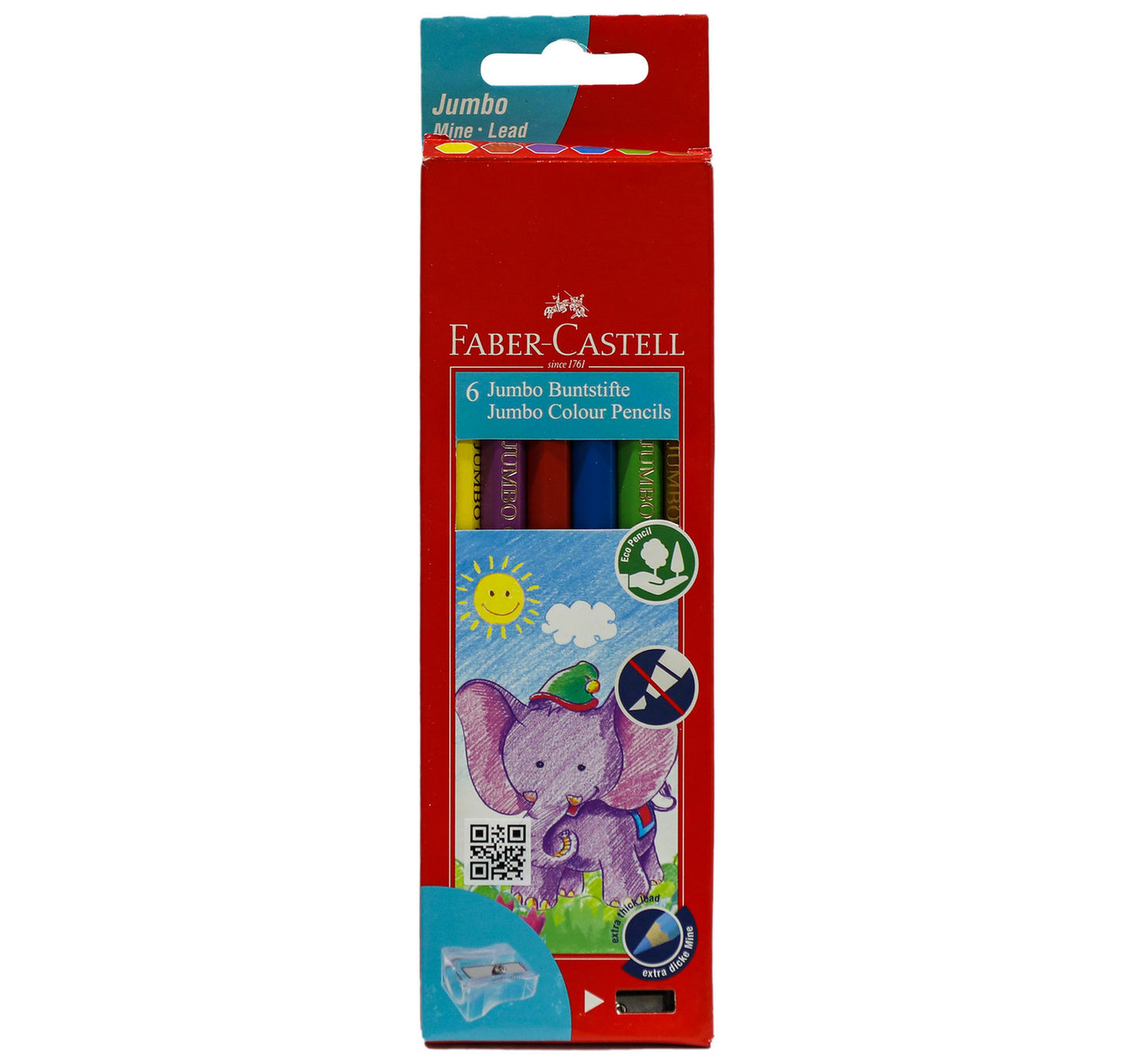 Faber-Castell Jumpo Color Pencil 111606 6Pcs