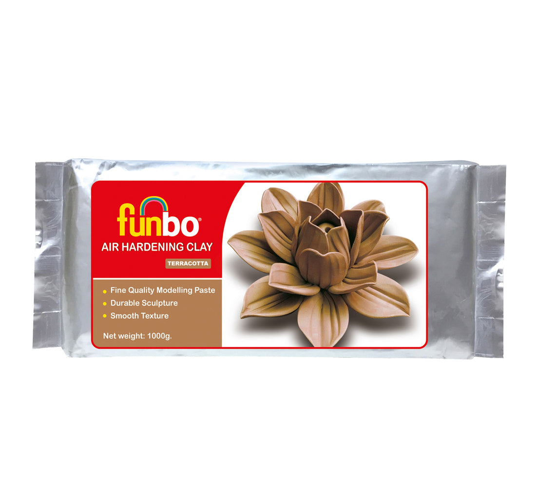 Funbo Modelling Clay 1000g Terracotta