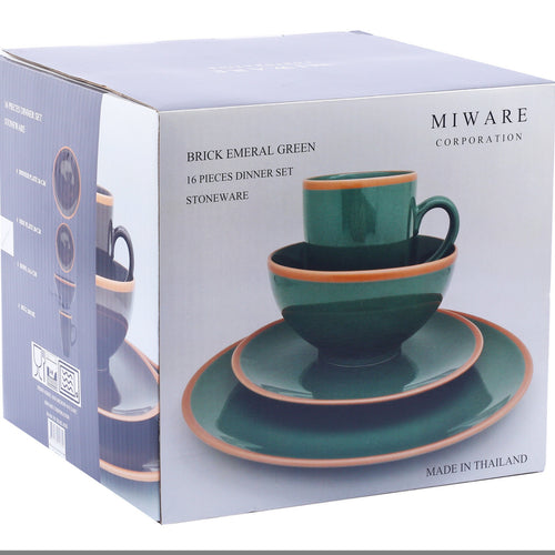 Miware Dinner Set 16pcs Brick Emeral Green