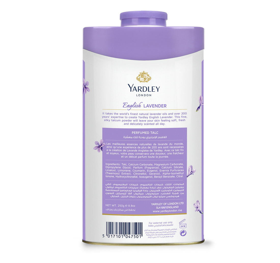 Yardley Perfumed Talc English Lavender 250 g