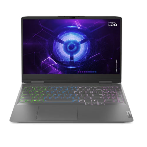 كمبيوتر محمول للألعاب من لينوفو LOQ-82XV00P2AX، معالج إنتل كور i5-12450H، شاشة 15.6 بوصة عالية الوضوح، ذاكرة وصول عشوائي (RAM) سعة 8 جيجابايت، قرص تخزين SSD سعة 512 جيجابايت، نظام تشغيل ويندوز 11 هوم، لون رمادي عاصف