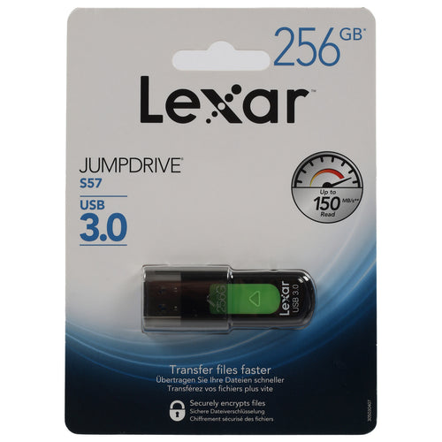 محرك أقراص Lexar Jump Drive، سعة 256 جيجابايت، S57-256ABEU