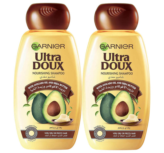 Garnier Ultra Doux Nourishing Shampoo With Avocado Oil And Shea Butter Value Pack 2 x 400 ml