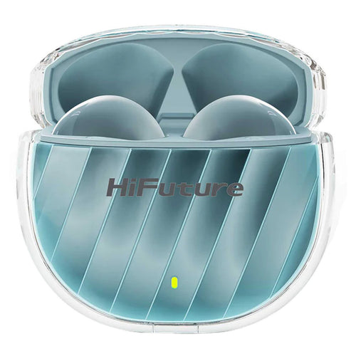 سماعات أذن لاسلكية حقيقية HiFuture FlyBuds3 ENC، لون أزرق