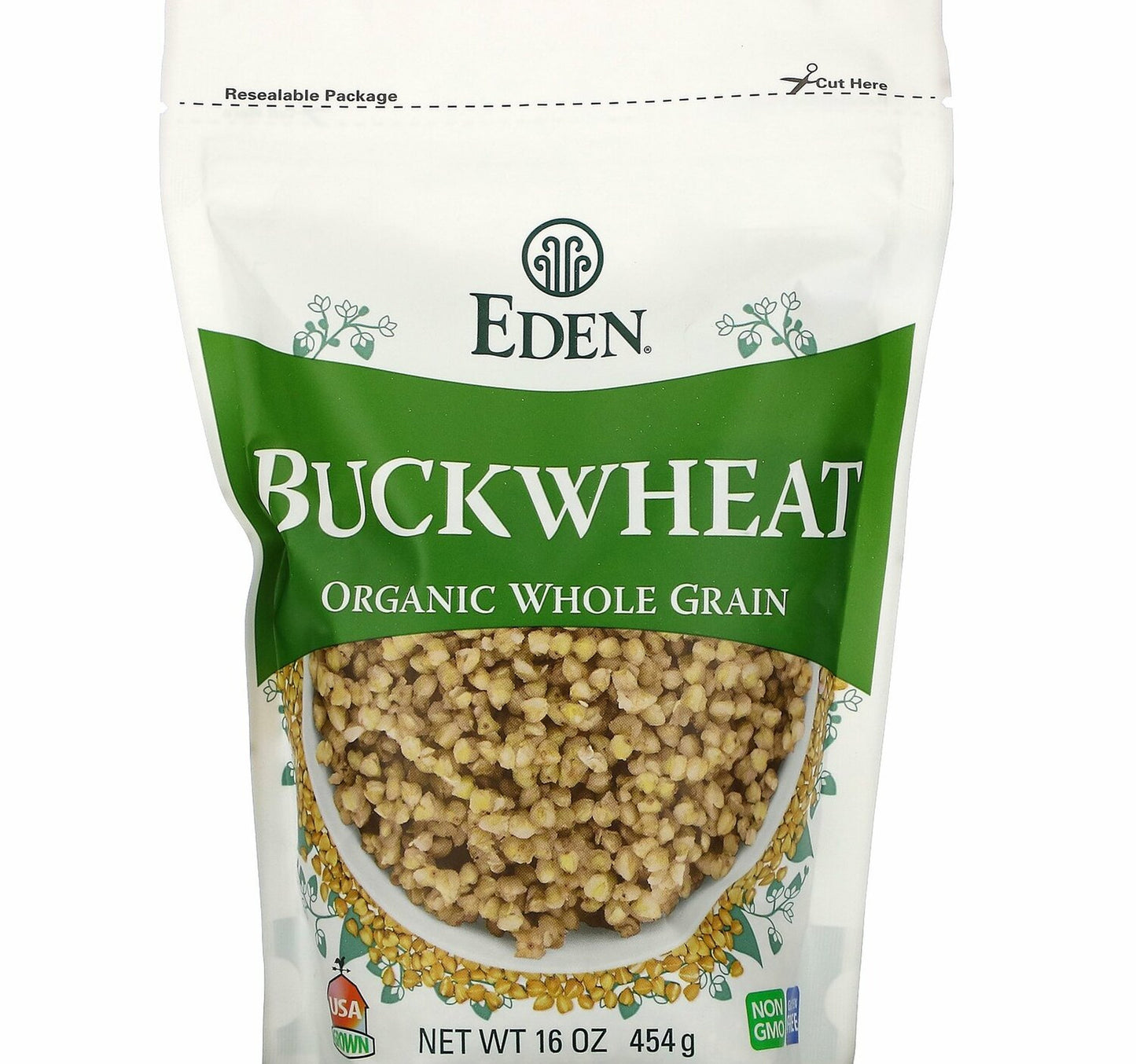 Eden Organic Buck wheat Hulled Whole Grain 454 g