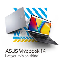 Asus Vivobook 14", Intel Core i5-1235U, 8 GB RAM, 512 GB SSD, Windows 11 Home, Quiet Blue, X1404ZA-NK271W