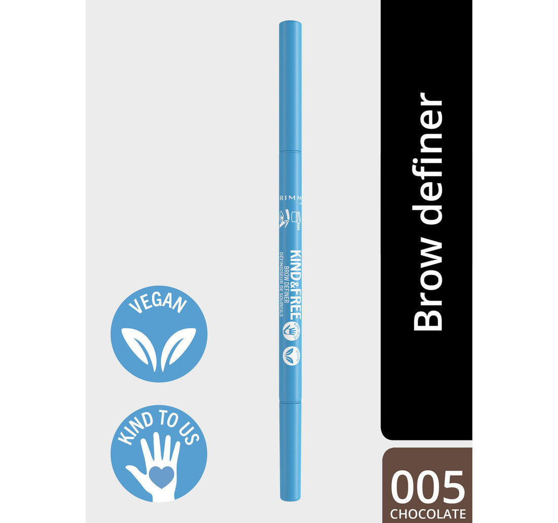 Rimmel London Kind & Free Brow Definer, 005 Chocolate, 8 g