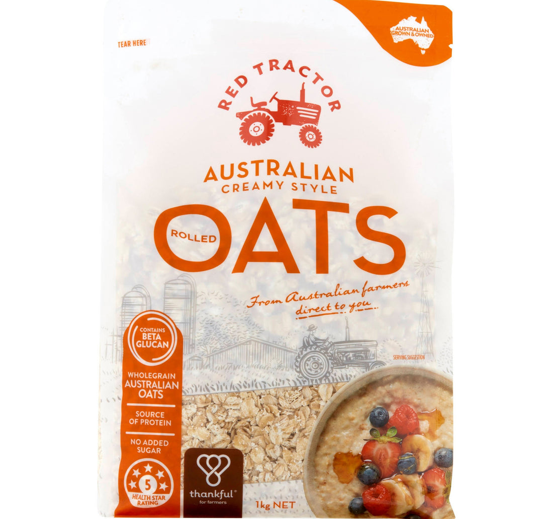 شوفان أسترالي ملفوف من ريد تراكتور، 1 كجم