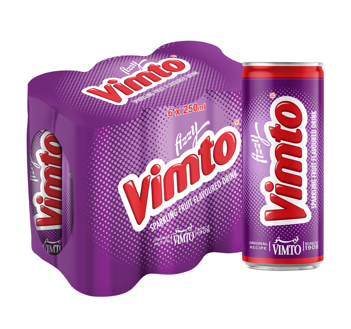 Vimto Sparkling Fruit Flavoured Drink 6 x 250 ml