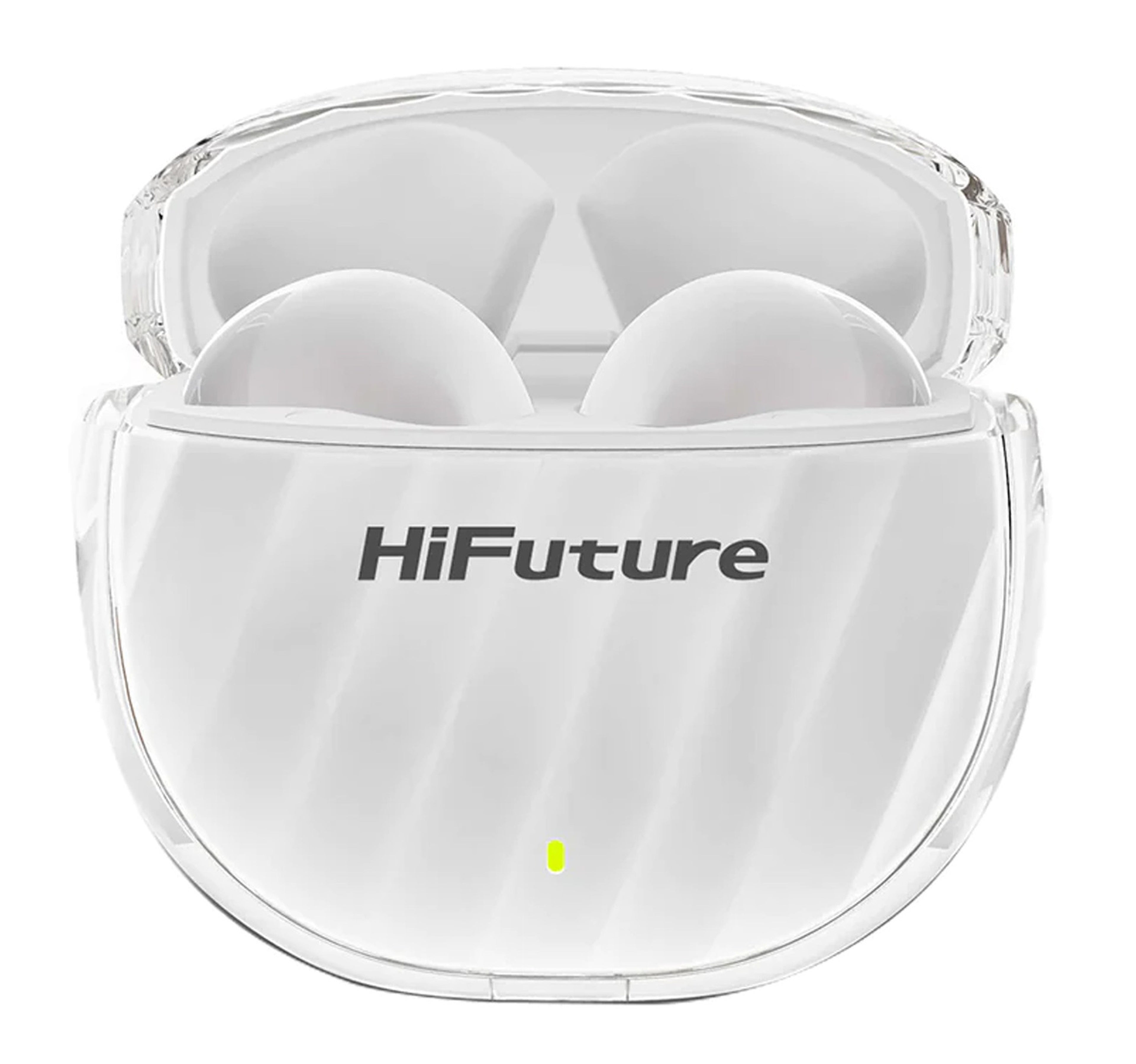 سماعات أذن لاسلكية حقيقية HiFuture FlyBuds3 مزودة بتقنية ENC، لون أبيض