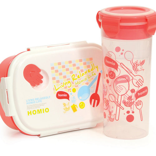 Win Plus Lunch Box + Water Bottle Assorted