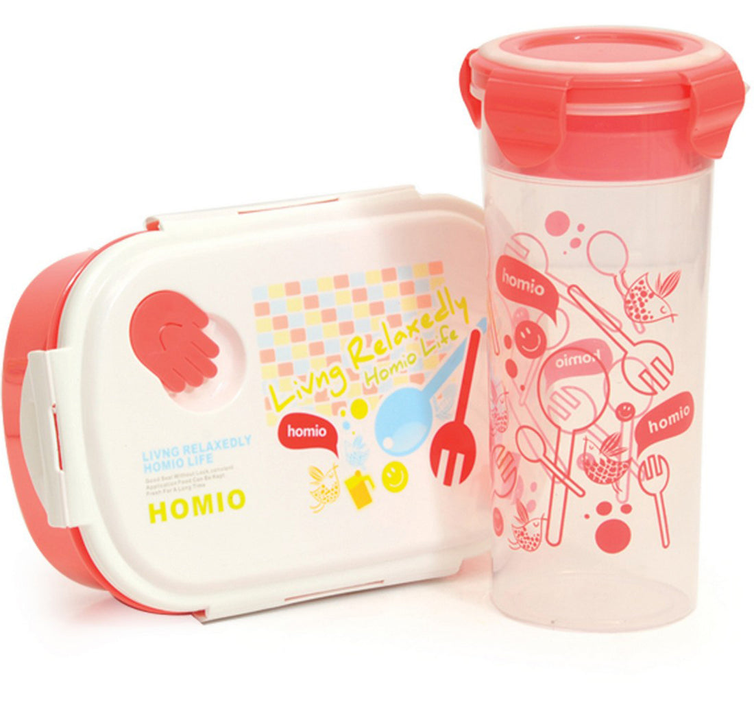 Win Plus Lunch Box + Water Bottle Assorted