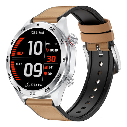 X.Cell Smartwatch Elite-5 Leather Strap Brown