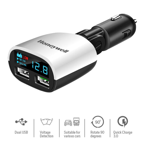 Honeywell 2 USB Micro CLA LED Charger w/o cable, 2.4 Amp, HC000016 Lulu Hypermarket