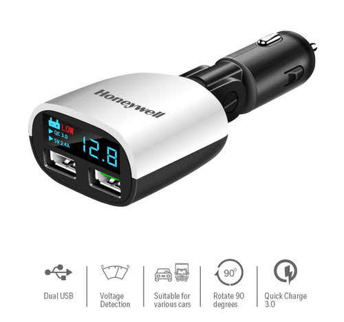 Honeywell 2 USB Micro CLA LED Charger w/o cable, 2.4 Amp, HC000016