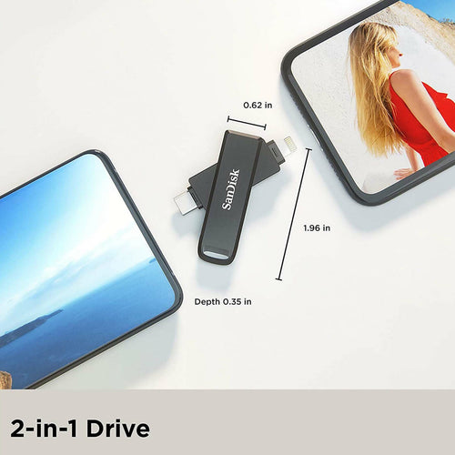 Sandisk iXpand Dual Drive, 128 GB, IX70