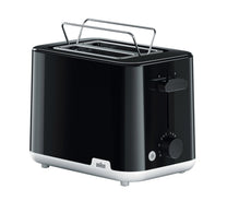 Braun 2 Slice Toaster, 900W, Black, HT1010BK