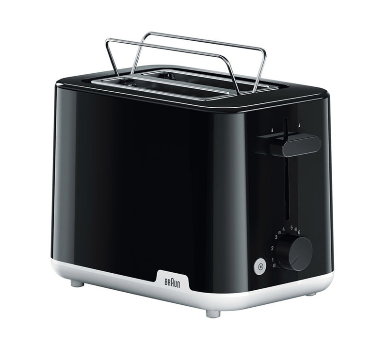 Braun 2 Slice Toaster, 900W, Black, HT1010BK