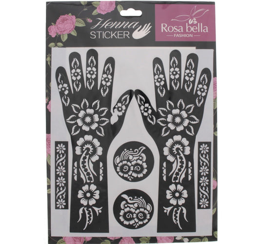Rosa Bella Henna Sticker Small Assorted 1pc