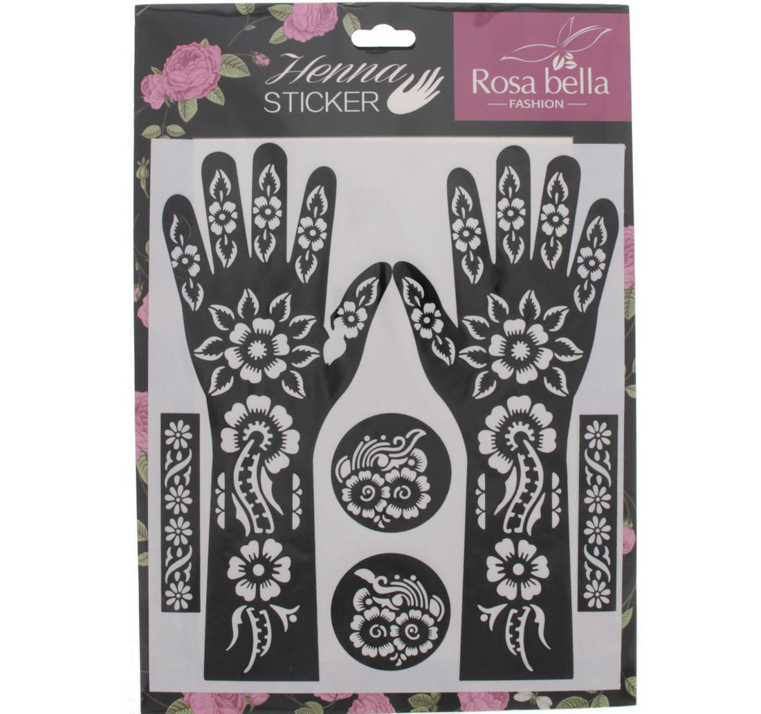 Rosa Bella Henna Sticker Small Assorted 1pc