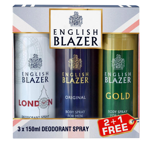 Parfums Bleu English Blazer Deodorant Spray 150 ml 2 + 1