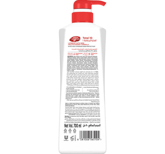 Lifebuoy Anti-Bacterial Total 10 Body Wash 700 ml