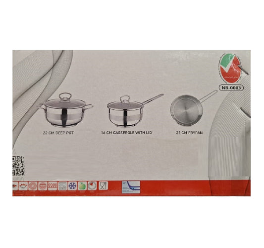 Royal Stainless Steel Cookware Set, 5 pcs