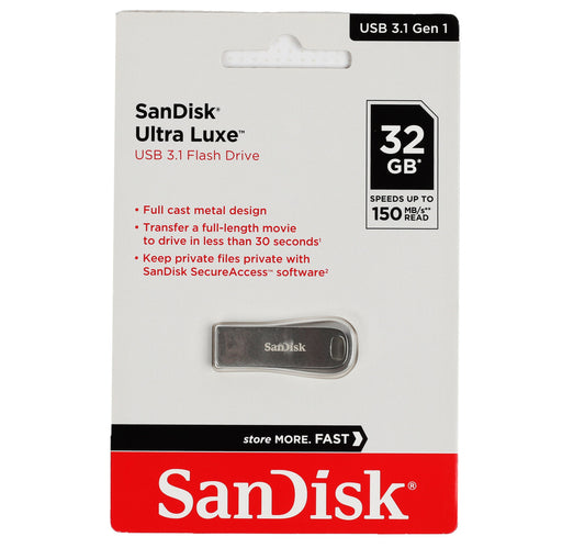 Sandisk USB 3.1 Flash Drive Luxe, 32 GB, SDCZ74