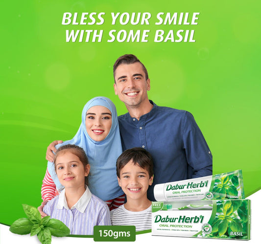 Dabur Herbal Basil Oral Protection Toothpaste 150 g
