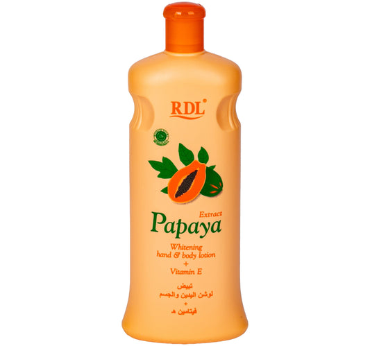 RDL Papaya Extract Whitening Hand & Body Lotion + Vitamin E 600 ml