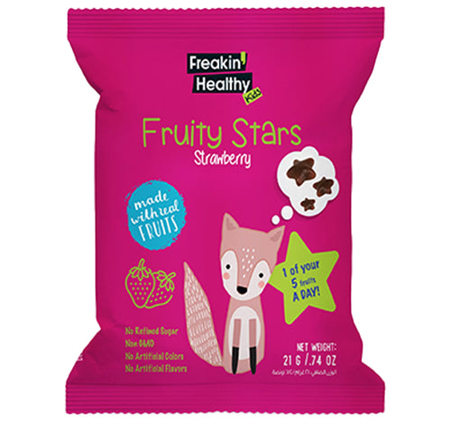 Freakin Healthy Strawberry Fruity Star Jellies 21 g