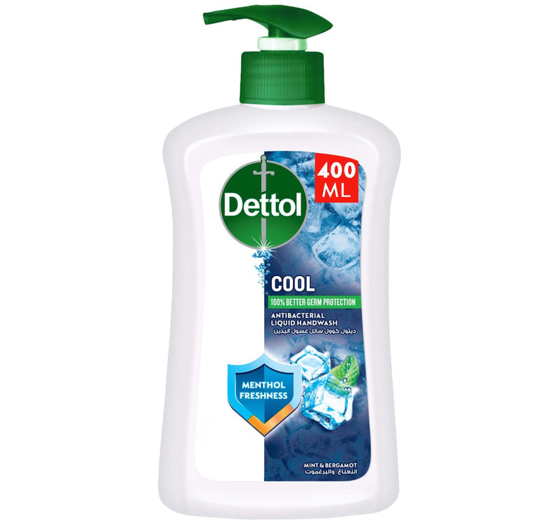 Dettol Cool Liquid Handwash Pump Mint & Bergamot Scent 400 ml