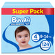 Sanita Bambi Baby Diaper Size 4 Large 8-16 kg 124 pcs