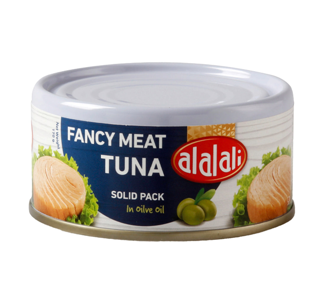 العلالي - لحم تونة فاخر - عبوة صلبة بزيت الزيتون 170 جم