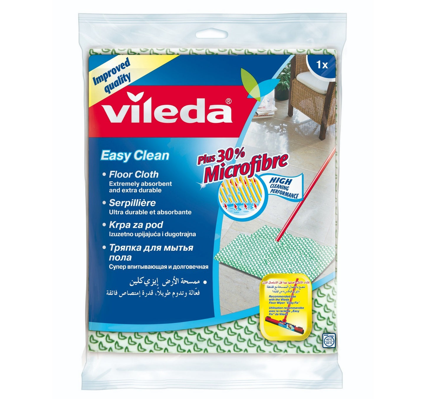 Vileda Microfibre Cleaning and Drying Cloth