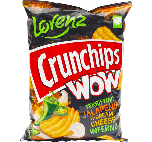 Lorenz Jalapeno & Cream Cheese Wow Crunchips 80 g