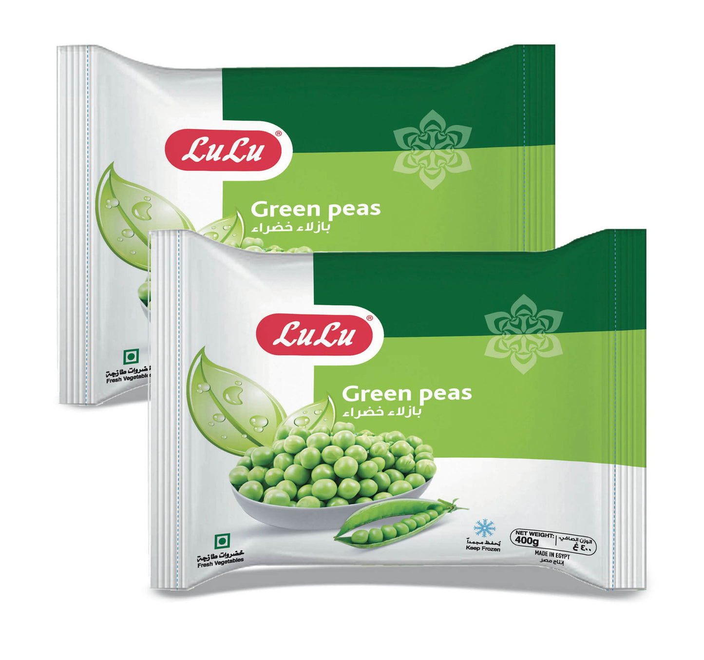 LuLu Frozen Green Peas 2 x 400 g