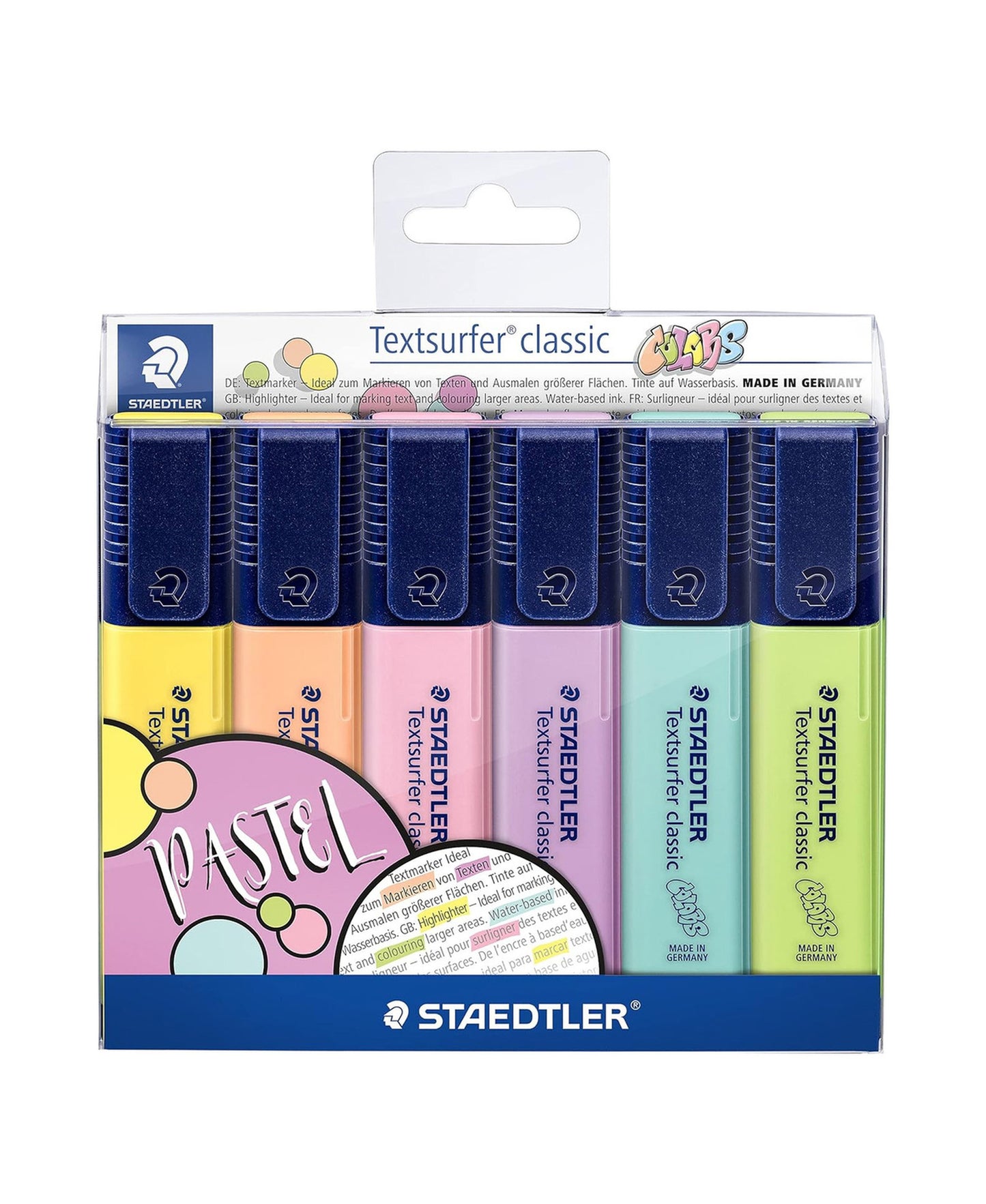 قلم تمييز ستيدلر تيكست سيرفر 364CWP6، 6 قطع