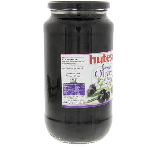 Hutesa Spanish Pitted Black Olives 400 g