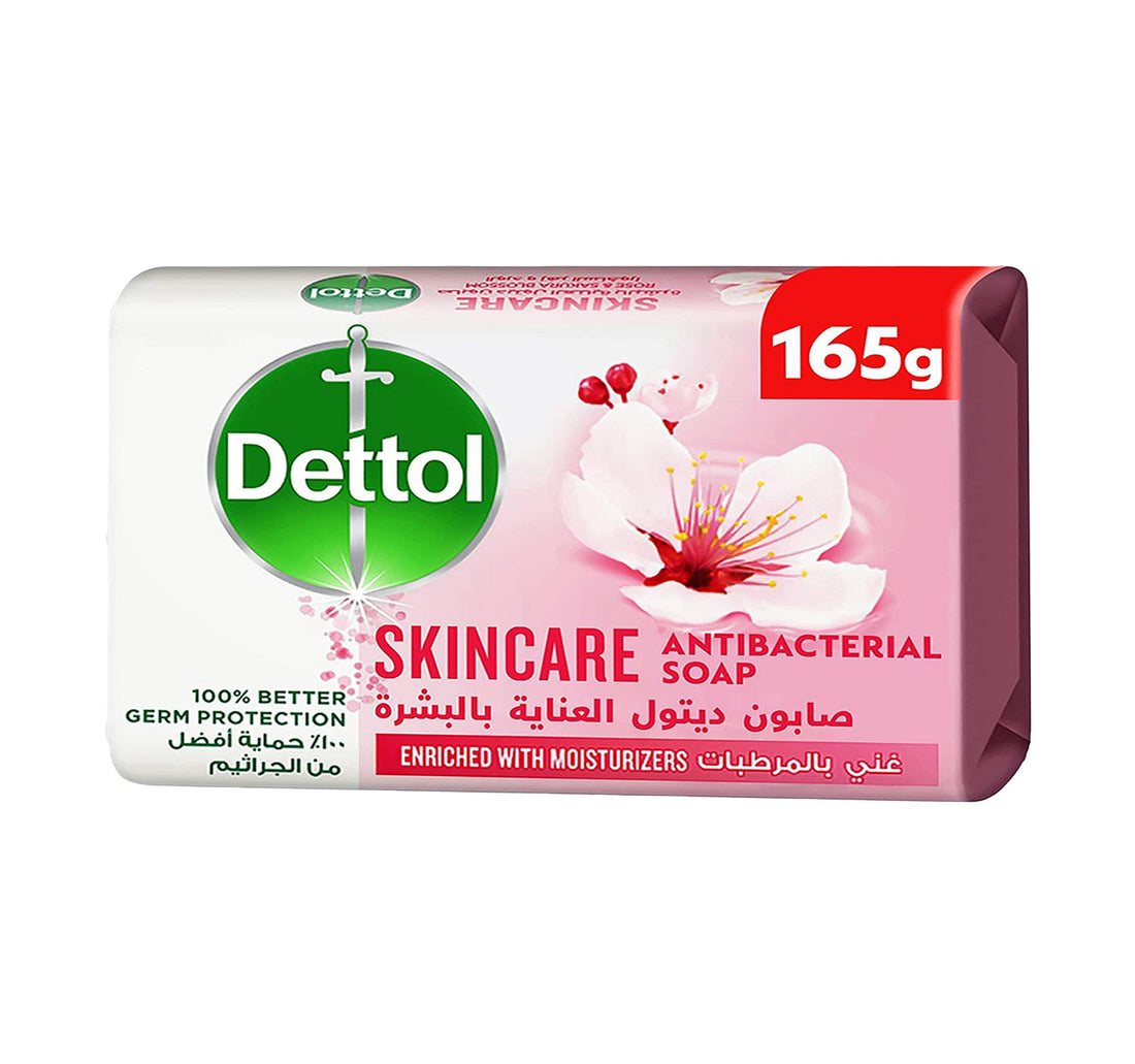 Dettol Skincare Bathing Soap Rose & Sakura Blossom Scent 165 g