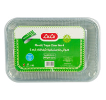 LuLu Plastic Trays Clear No.4 500 g