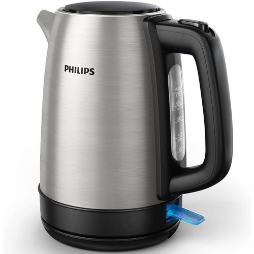 Philips Spring Lid Metal Kettle, 1.7 L, Stainless Steel, HD9350/92