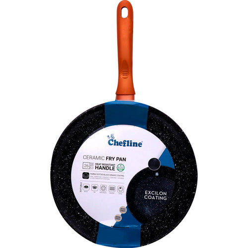 Chefline Ceramic Fry Pan, 26 cm, Red, DZJ26