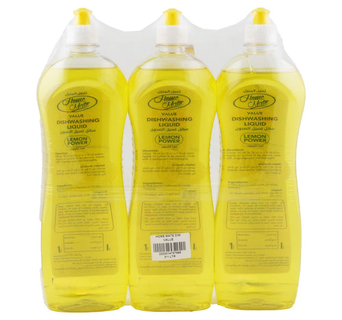 Home Mate Lemon Dishwashing Liquid k 3 x 1 Litre