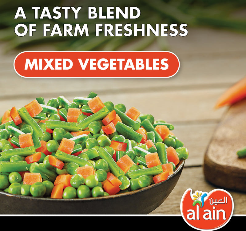 Al Ain Mixed Frozen Vegetable Bag 900 g