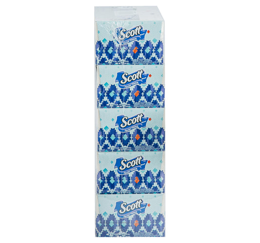 Scott Facial Tissue 2ply Value Pack 5 x 190 Sheets