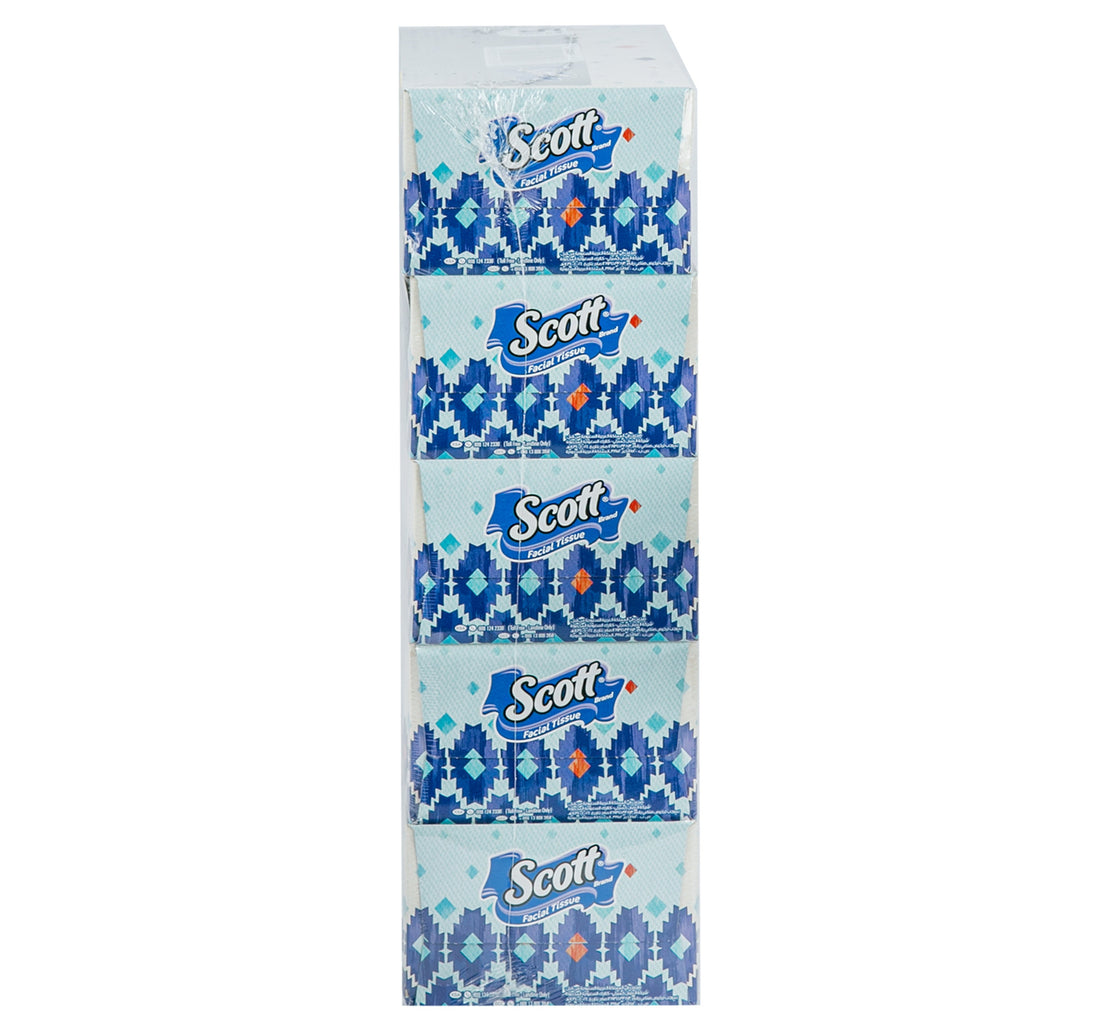 Scott Facial Tissue 2ply Value Pack 5 x 190 Sheets