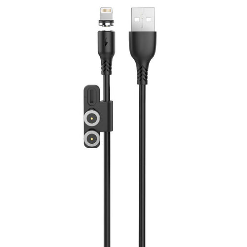 Trands 3 in 1 Magnetic Suction Charging Cable TR-CA832 1Meter
